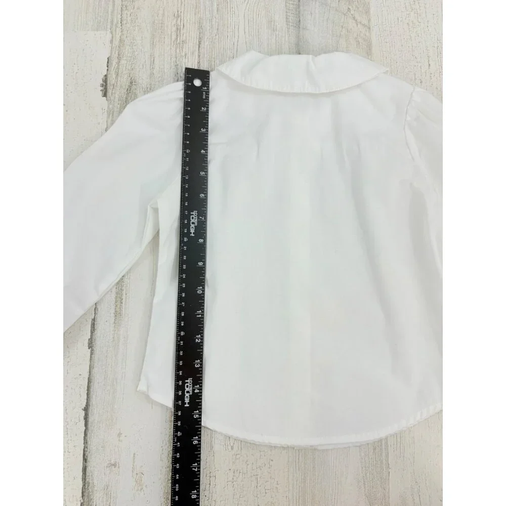 Gymboree Peter Pan Collar Long Sleeve Blouse Girls Sz 5